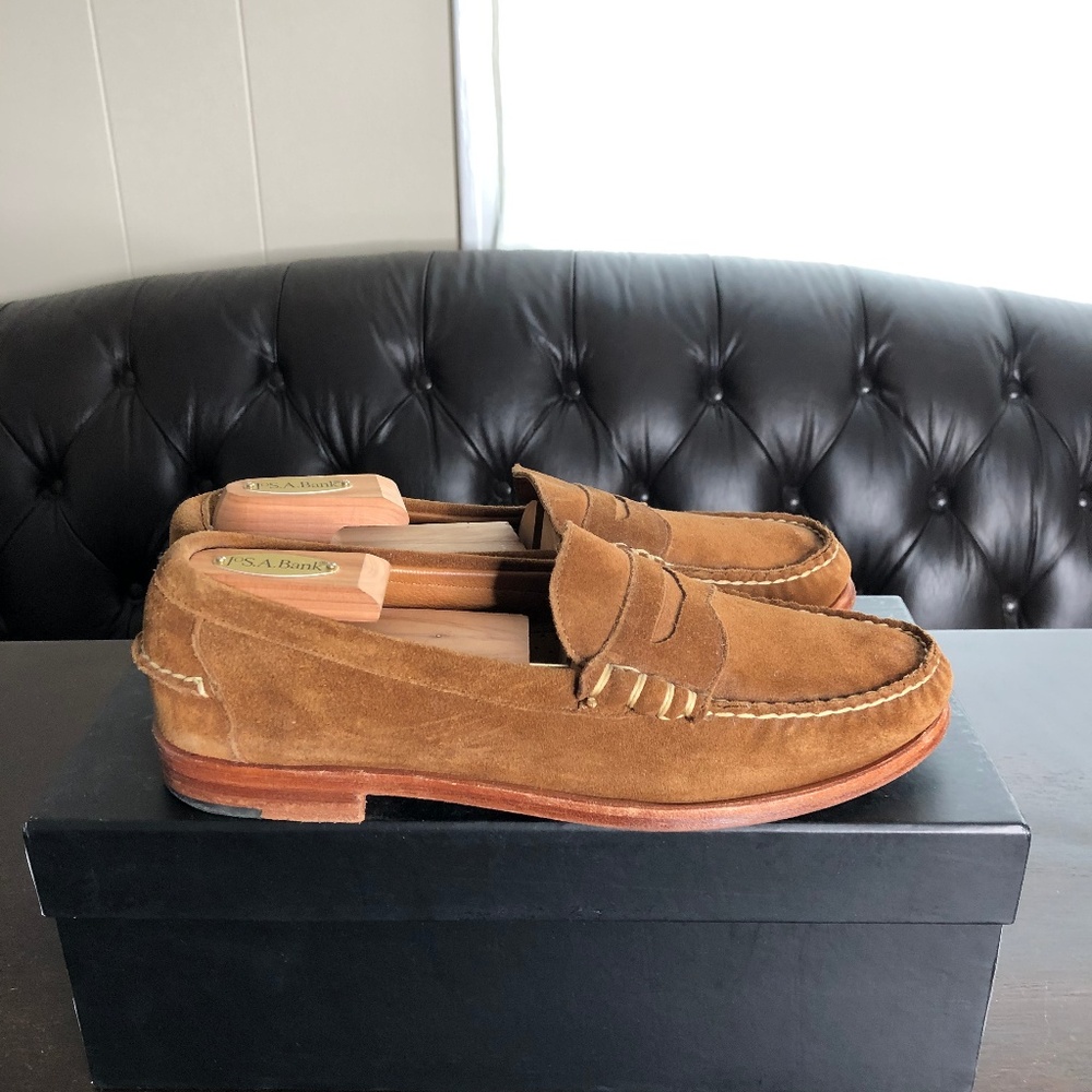 Allen Edmonds Sea Island Suede Loafer Tan